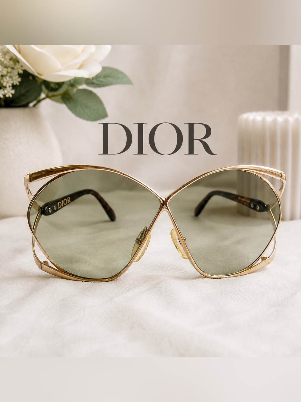 Christian Dior Hard to find butterfly sunglasses 1980’s 2056